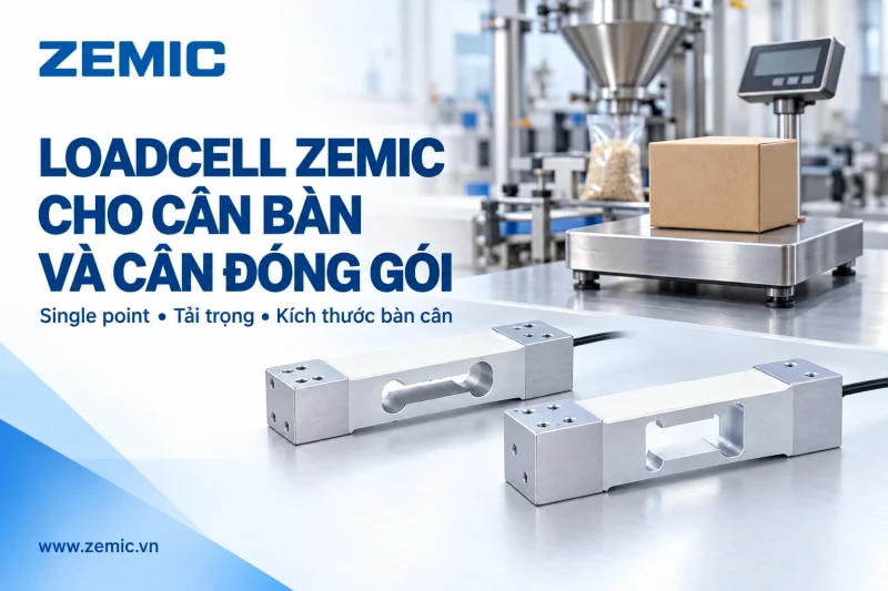 Loadcell single point Zemic cho cân bàn và cân đóng gói